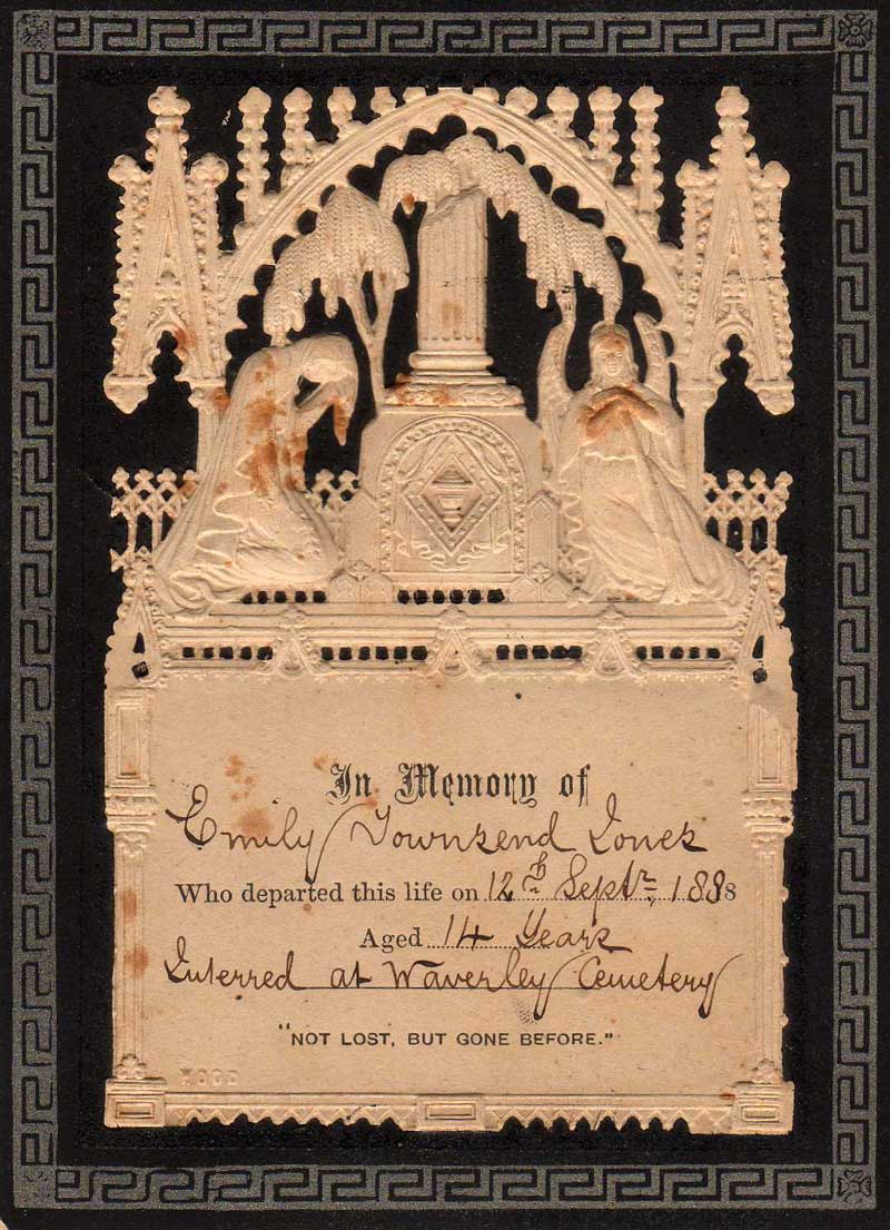 Memorial card