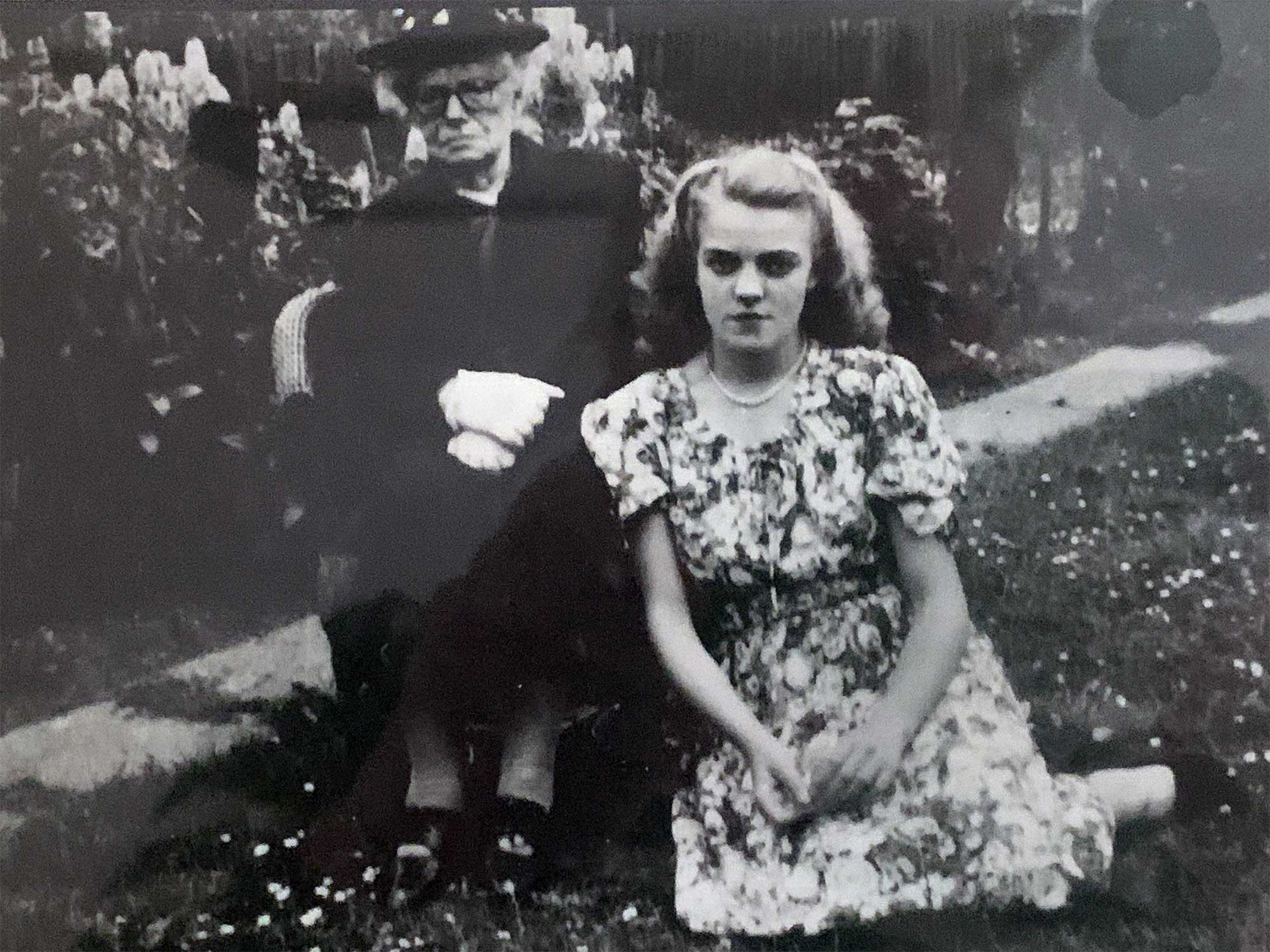 Joyce with grandmother