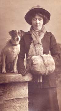 Mildred with her dog