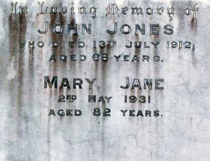John Jones stone