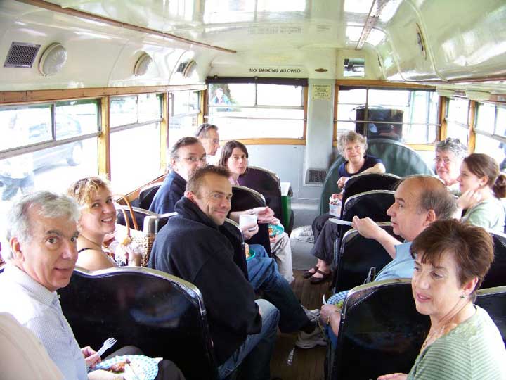 Lunch on the bus