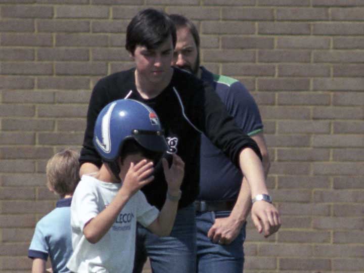 Iain with his crash helmet