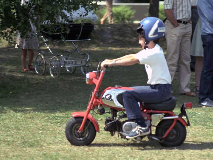 Iain on a motor bike