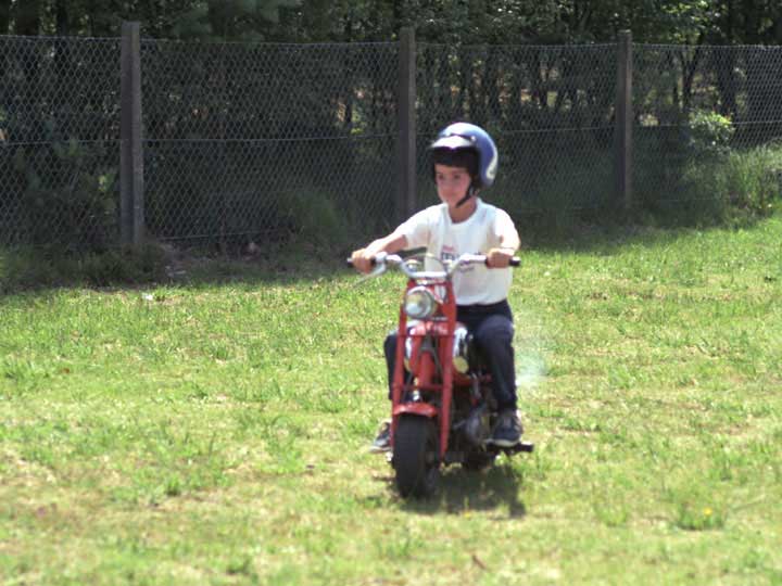 Iain on a motor bike