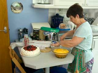Rosemary makes a trifle