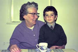 Iain with grandmother