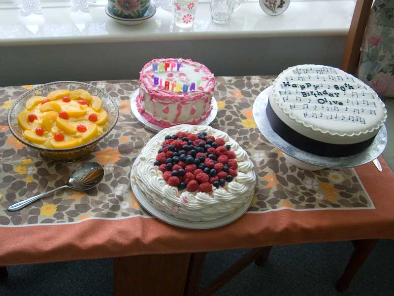 Cakes and trifles